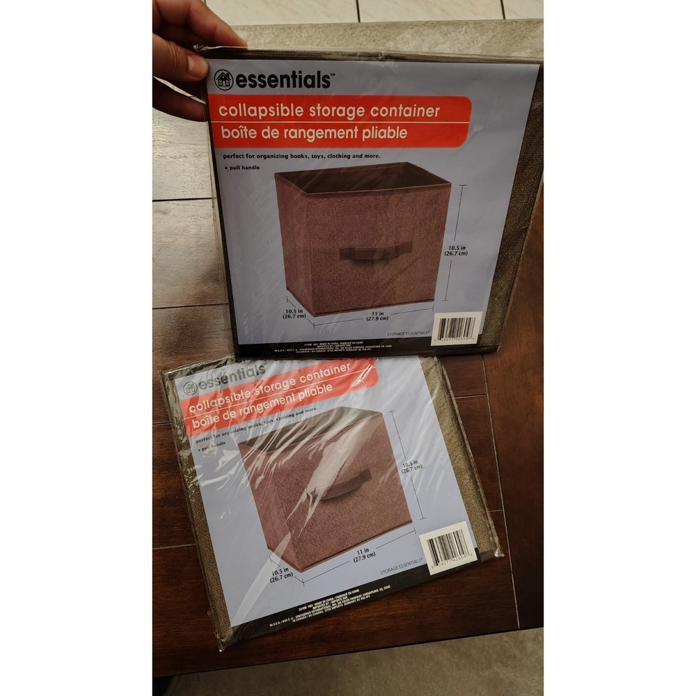 New‎ in Bag Essentials Collapsable Storage Container 2 Count